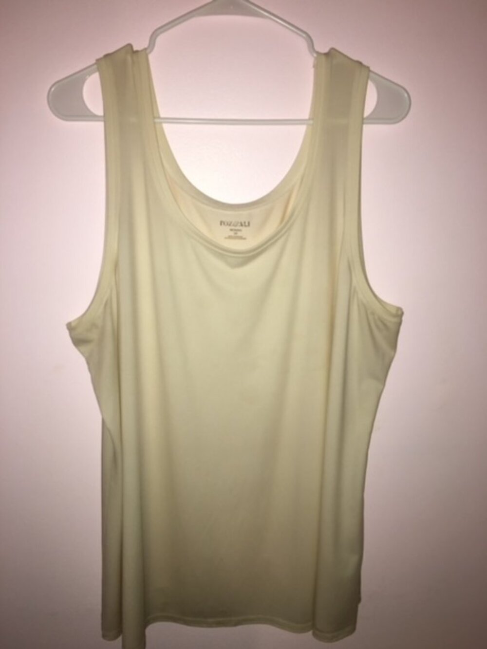 Roz & Ali Cream Sleeveless Top, Size 3x